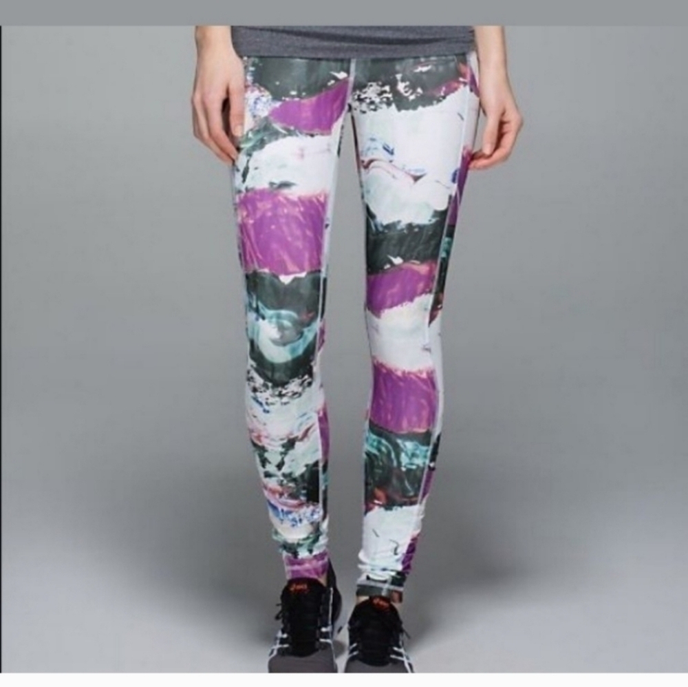 Lululemon speed right s6 leggings all full on luxtreme pigment wave mulblack